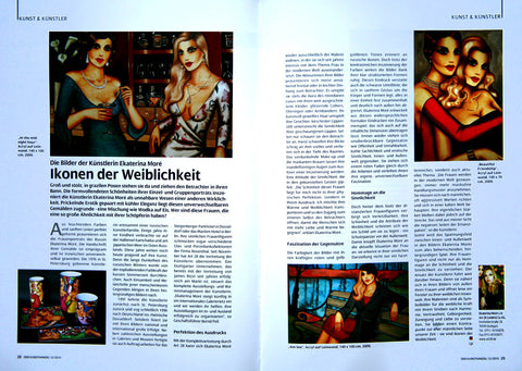 Zeitschrift Der Kunsthandel - "Ikonen der Weiblichkeit"