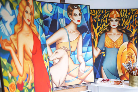 7 Göttinnen-Archetypen - Symbole der Weiblichkeit - Frauenporträts von Ekaterina Moré