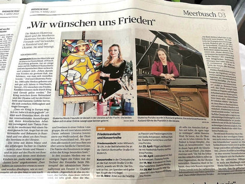 Artikel über Ekaterina Moré und ihren Einsatz für ukrainische Flüchtlinge