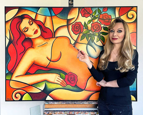 Flowismus - sinnliche Frauenporträts von Künstlerin Ekaterina Moré