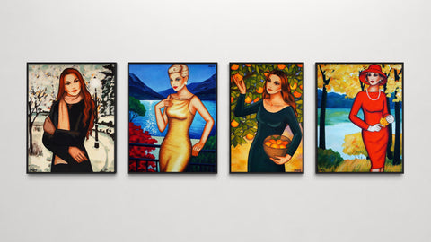 4 Bilder zum Thema 4 Jahreszeiten von Ekaterina Moré