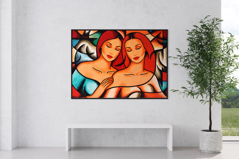 Gemälde "Zwei Frauen"
