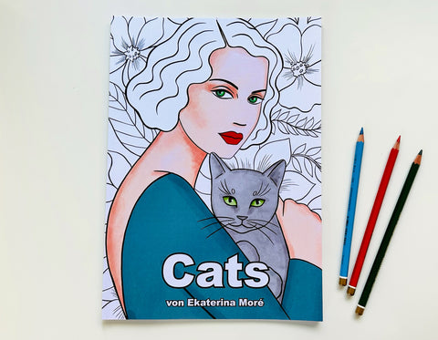 Neues Malbuch: „Cats – Frauen und Katzen“