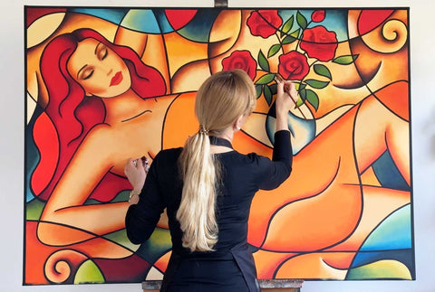 Kunst und Achtsamkeit - Flowismus Kunst von Ekaterina Moré