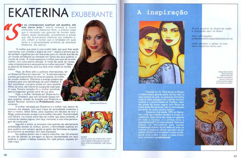Brasilianisches Magazin Profashional über Ekaterina Moré: Die Kraft weiblicher Exzellenz in der Kunst