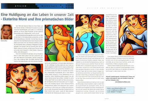 Art Profil - "Eine Huldigung an das Leben in unserer Zeit - Ekaterina Moré und ihre prismatischen Bilder"