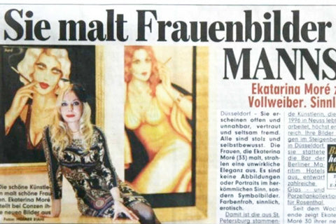 Bildzeitung Düsseldorf über Frauenbilder von Ekaterina Moré