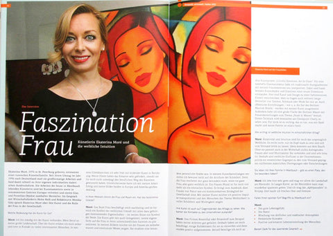 Ekaterina Moré im Interview mit dem Wirtschaftsmagazin über weibliche Intuition und künstlerische Kooperationen