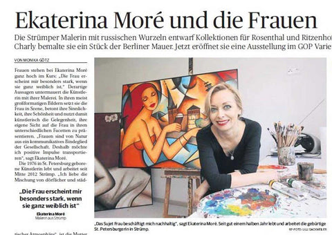 Ekaterina Moré und die Frauen – Rheinische Post über eine Künstlerin mit Vision