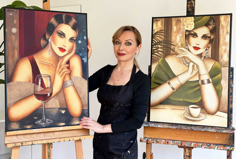 Frauenporträts und Originalgemälde einzigartige Geschenke - aus dem Atelier der Künsterin Ekaterina Moré