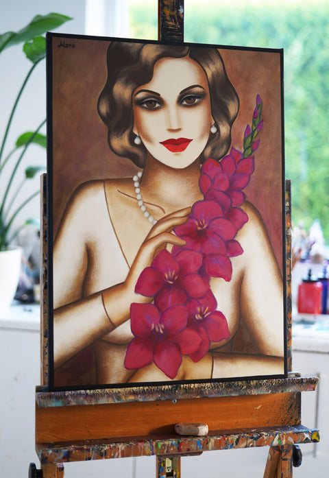 "Wintermelodie", 100x70cm