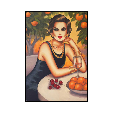 „Im Schatten der Orangenbäume“, 100x70cm