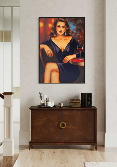 „Cabernet & Geheimnisse“, 100x70cm