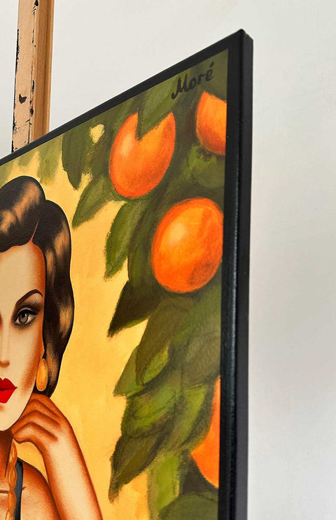 „Im Schatten der Orangenbäume“, 100x70cm