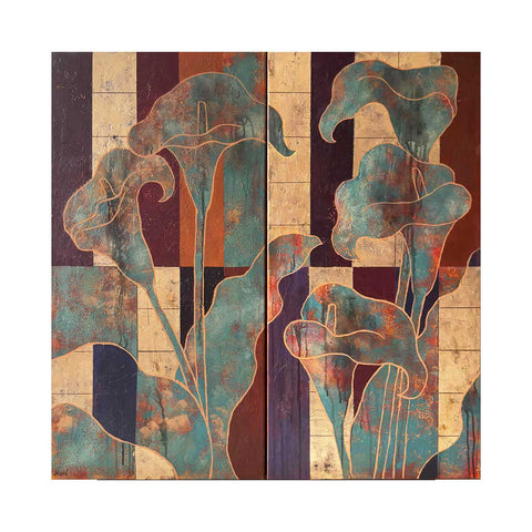 "Calla Stillness", 100x100cm
