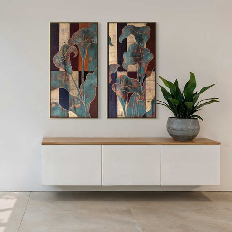 "Calla Stillness", 100x100cm