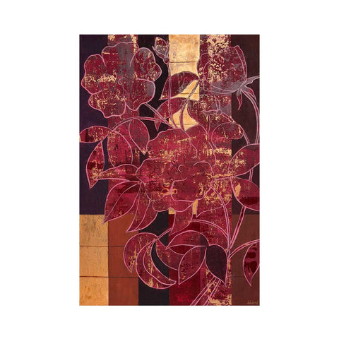 "Crimson Afterglow", 60x90cm