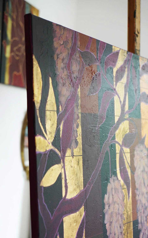 "Wisteria Dreams", 120x100cm