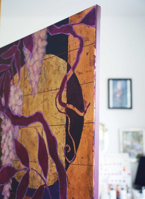 "Wisteria Dreams", 120x100cm