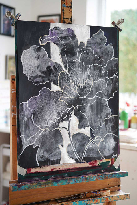 Original auf Papier "White Matter", 50x65cm