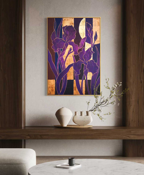 "The Garden Above Time", 100x70 cm