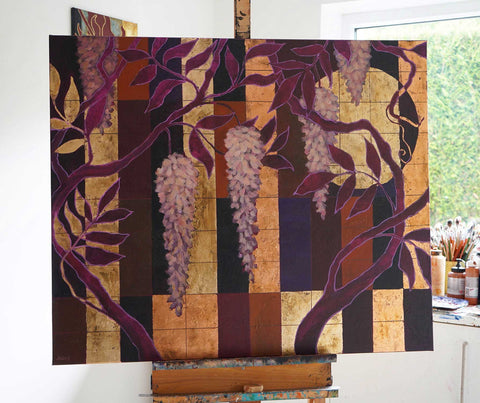"Wisteria Dreams", 120x100cm