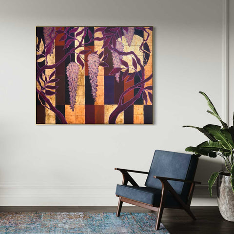 "Wisteria Dreams", 120x100cm