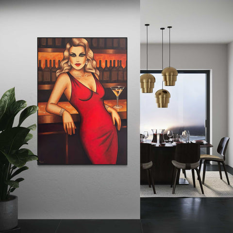 "Red Allure", 140x100cm