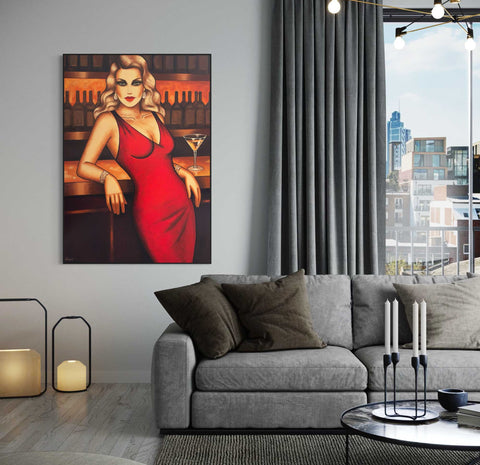 "Red Allure", 140x100cm