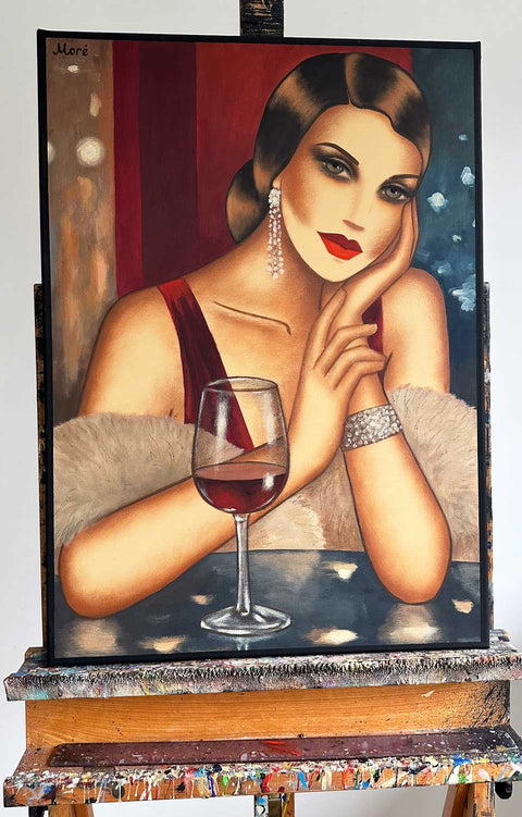 "In the Glow of the Night", 50x70cm
