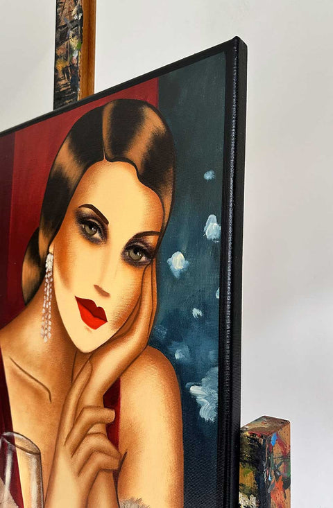"In the Glow of the Night", 50x70cm