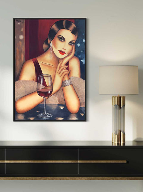 "In the Glow of the Night", 50x70cm