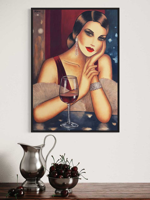 "In the Glow of the Night", 50x70cm