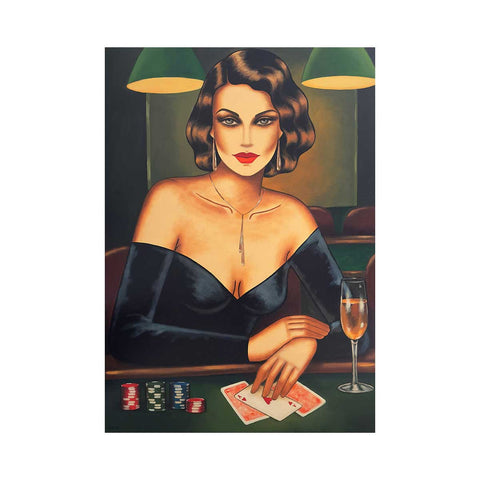 "Queen of the Game", 59,4 x 42cm - DIN A2 auf Papier in Museumsqualität