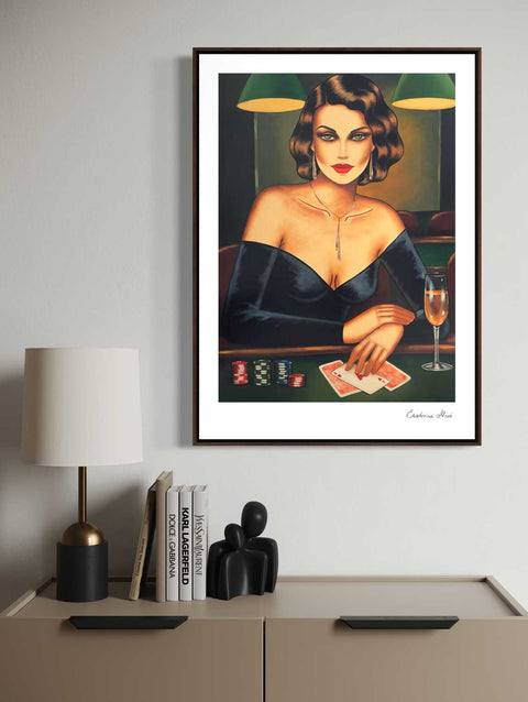 "Queen of the Game", 59,4 x 42cm - DIN A2 auf Papier in Museumsqualität