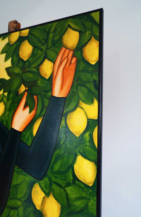 "Lemon Oasis", 120x80cm