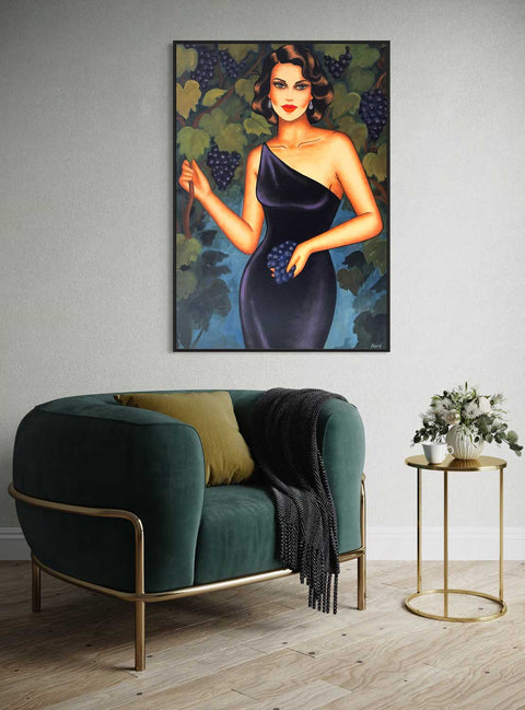 „Weinlese der Sehnsucht“, 100x70cm