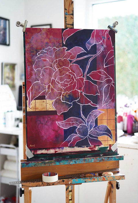 Original auf Papier "Echoes of Origin", 50x65cm