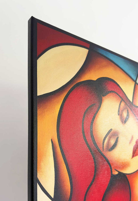 "Im Rosenduft der Träume", 140x100cm