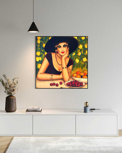 "Mediterrane Sommerträume", 100x100cm