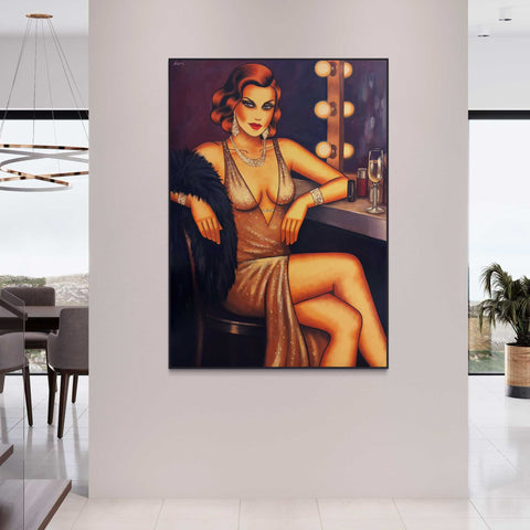 "Backstage Secrets", 140x100cm