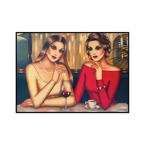 "Stille Momente, laute Gedanken", 140x100cm