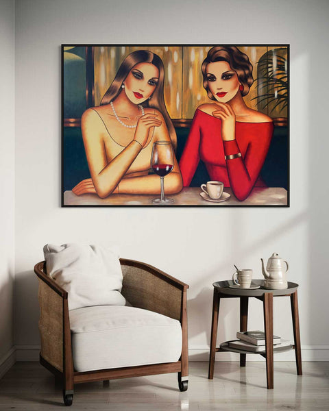 "Stille Momente, laute Gedanken", 140x100cm