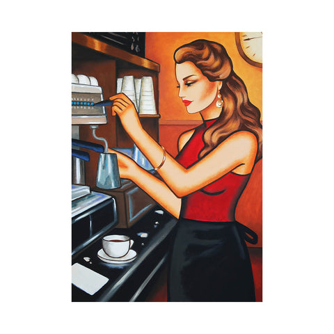 "Afternoon Coffee", 70x50cm