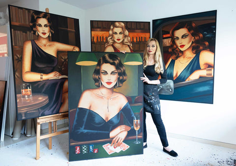 Femme-Fatale-Gemälde kaufen – exklusive Originalkunst