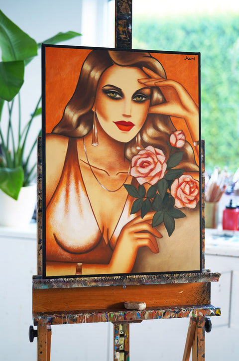 "Rosen – Glanzvolle Symphonie", 50x70cm