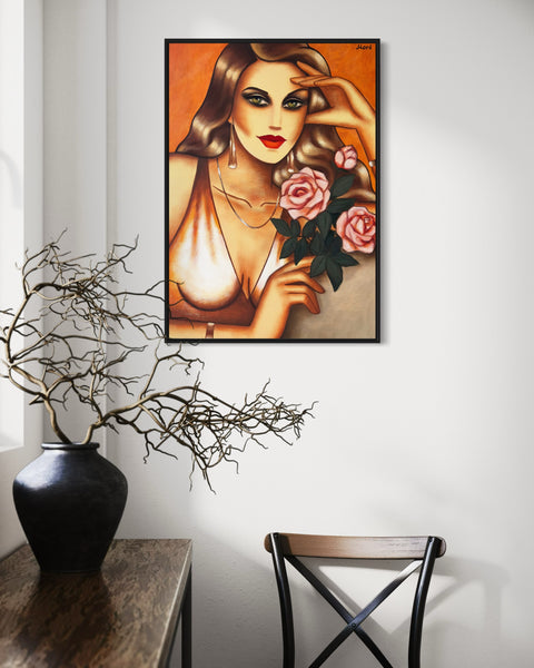 "Rosen – Glanzvolle Symphonie", 50x70cm