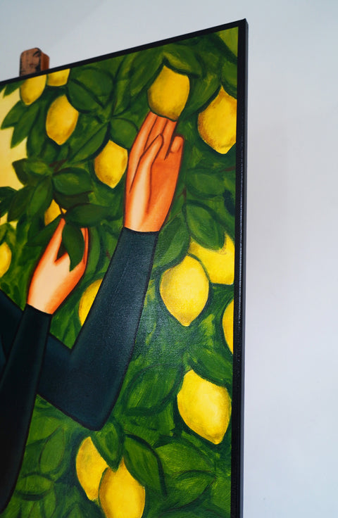 "Lemon Oasis", 120x80cm