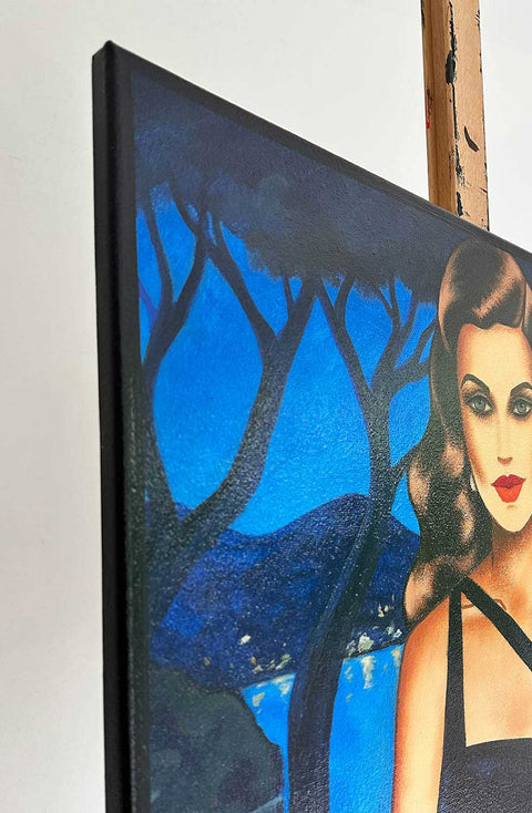 „Rose in der Nacht“, 100x70cm