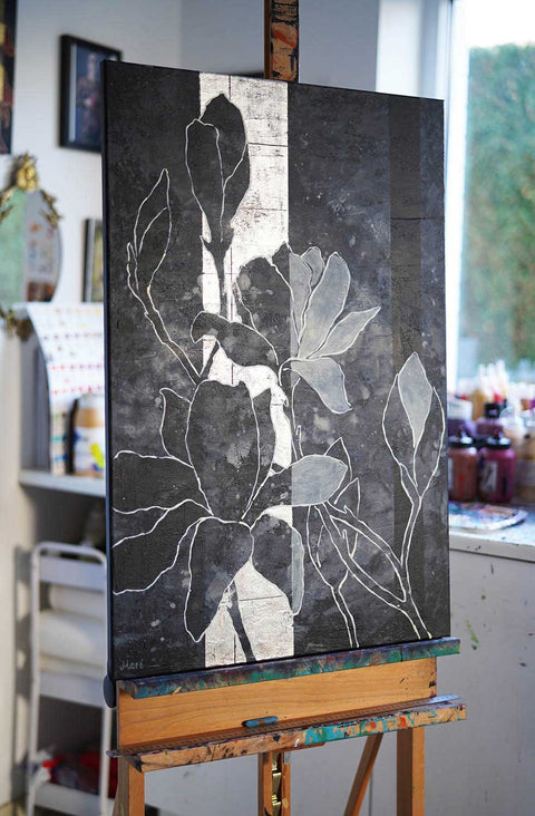 "Cosmic Magnolia", 60x90cm